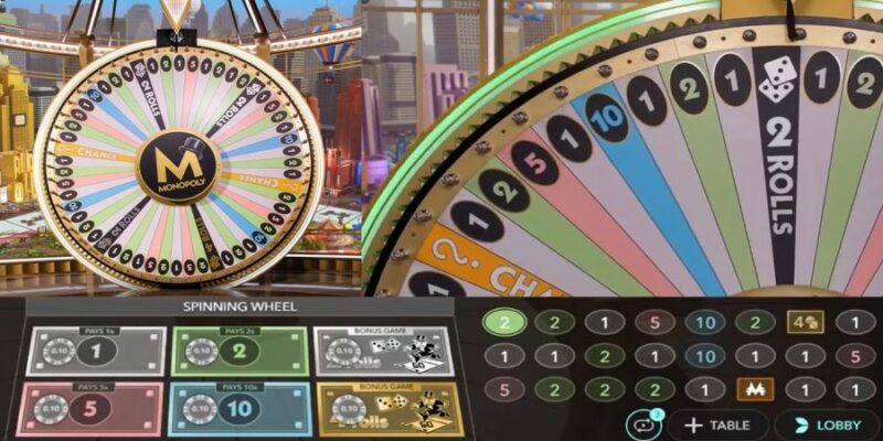 Here we have screenshot of Monopoly Live casino game.