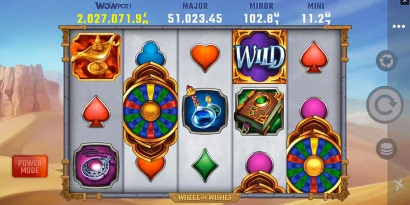 weheels of wishes jackpto slot screenshot