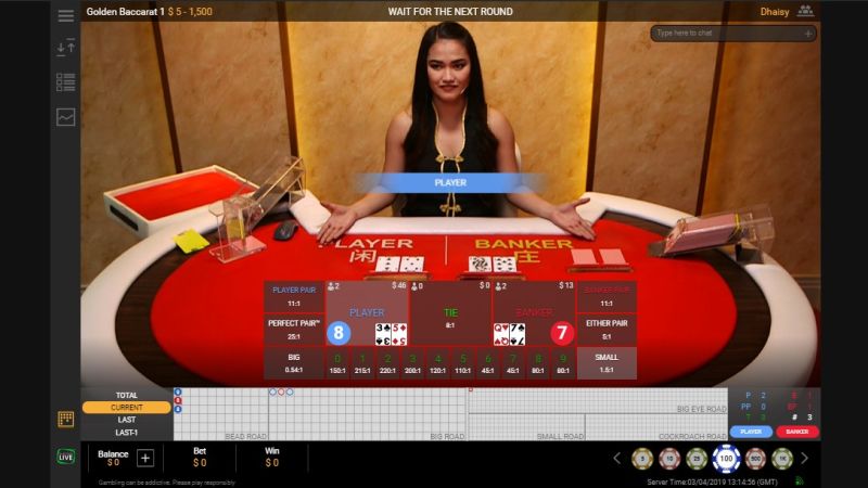 Live baccarat by Playtech